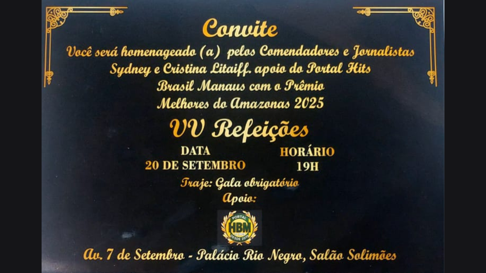 VV Refeições Conquista o Prêmio Melhores do Ano: Helen Cristina Oliveira Recebe a Honraria em Nome da Família Bastos e Oliveira