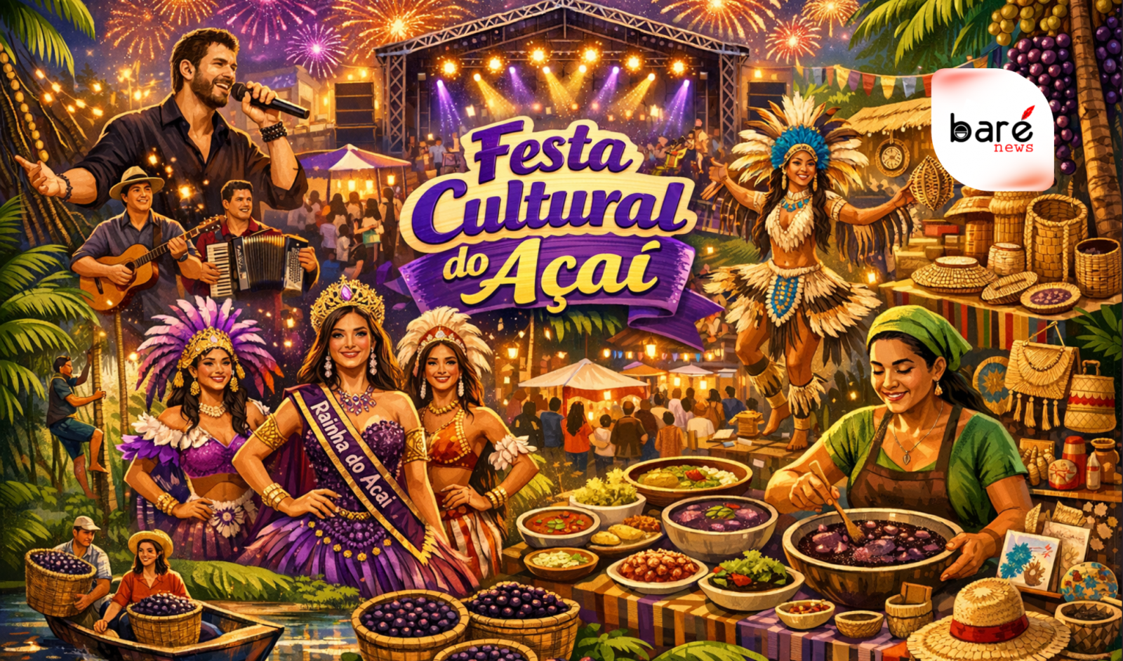 35ª Festa Cultural do Açaí de Codajás 2026 promete movimentar turismo, cultura e economia no Amazonas