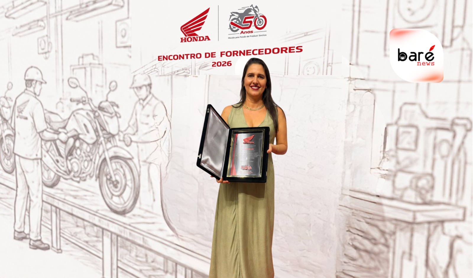 MOTO HONDA RECONHECE VV REFEIÇÕES EM CELEBRAÇÃO HISTÓRICA DOS 50 ANOS NO POLO INDUSTRIAL DE MANAUS MOTO HONDA RECONHECE VV REFEIÇÕES EM CELEBRAÇÃO HISTÓRICA DOS 50 ANOS NO POLO INDUSTRIAL DE MANAUS