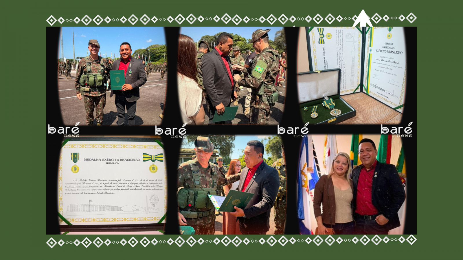 HONRA QUE VAI ALÉM DA MEDALHA: VALMIR DE SOUZA DELGADO É HOMENAGEADO PELO EXÉRCITO BRASILEIRO